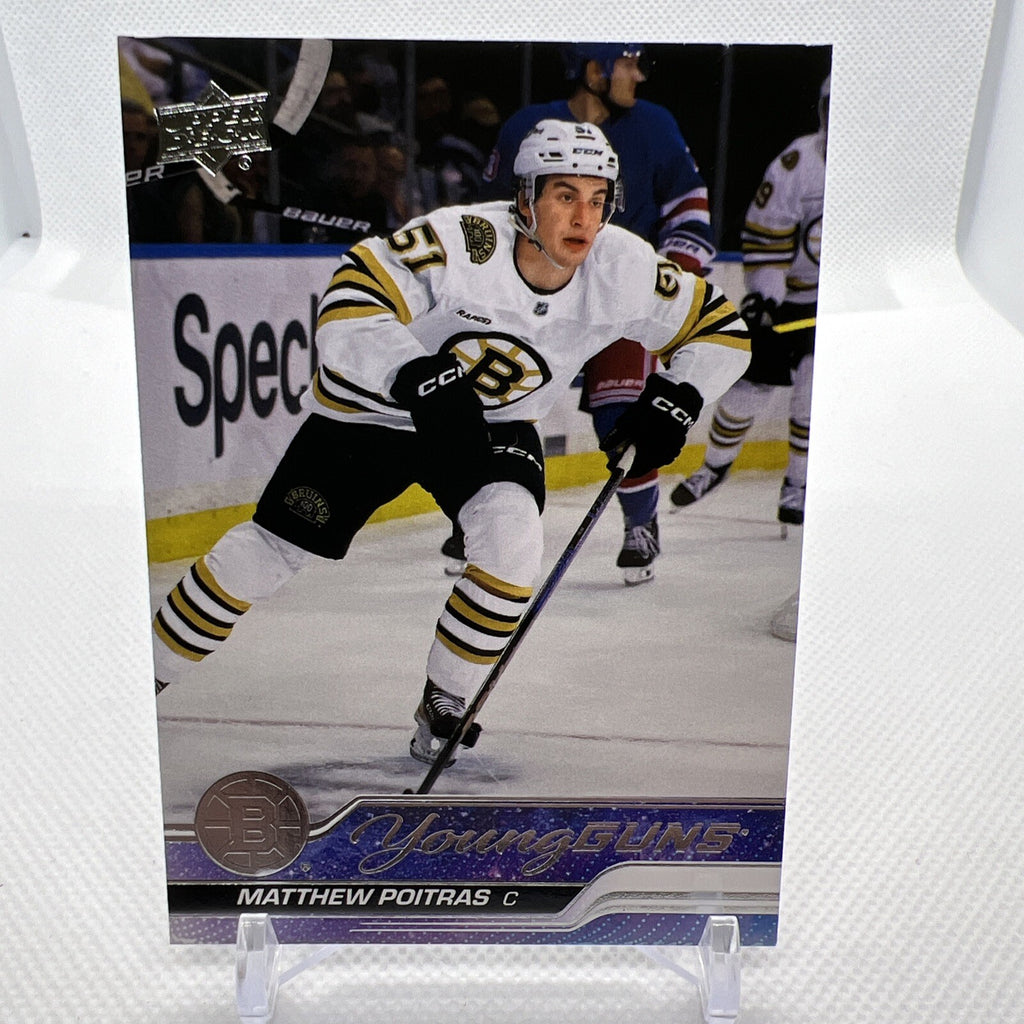 Matthew Poitras 2023-24 Upper Deck Young Guns Rookie Boston Bruins 4 RC