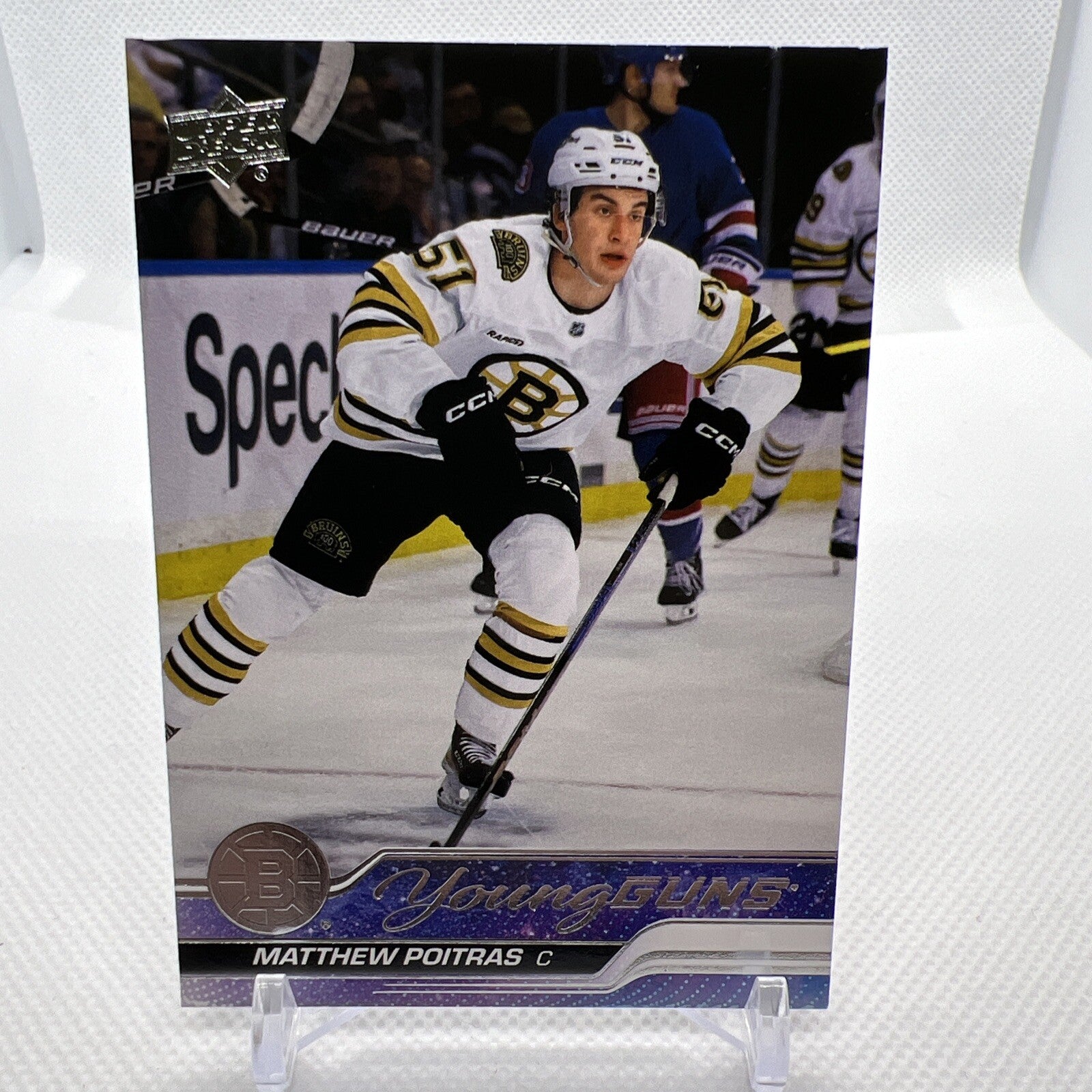 Matthew Poitras 2023-24 Upper Deck Young Guns Rookie Boston Bruins 4 RC