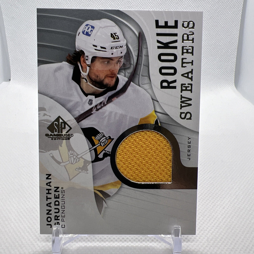 Jonathan Gruden 2023-24 SP Game Used Rookie Sweaters Pittsburgh Penguins
