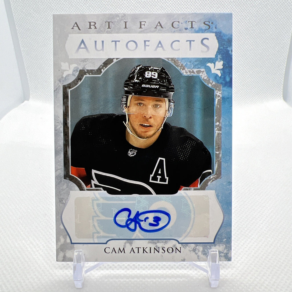 Cam Atkinson 2023-24 UD Artifacts AutoFacts #AF-CA Philadelphia Flyers
