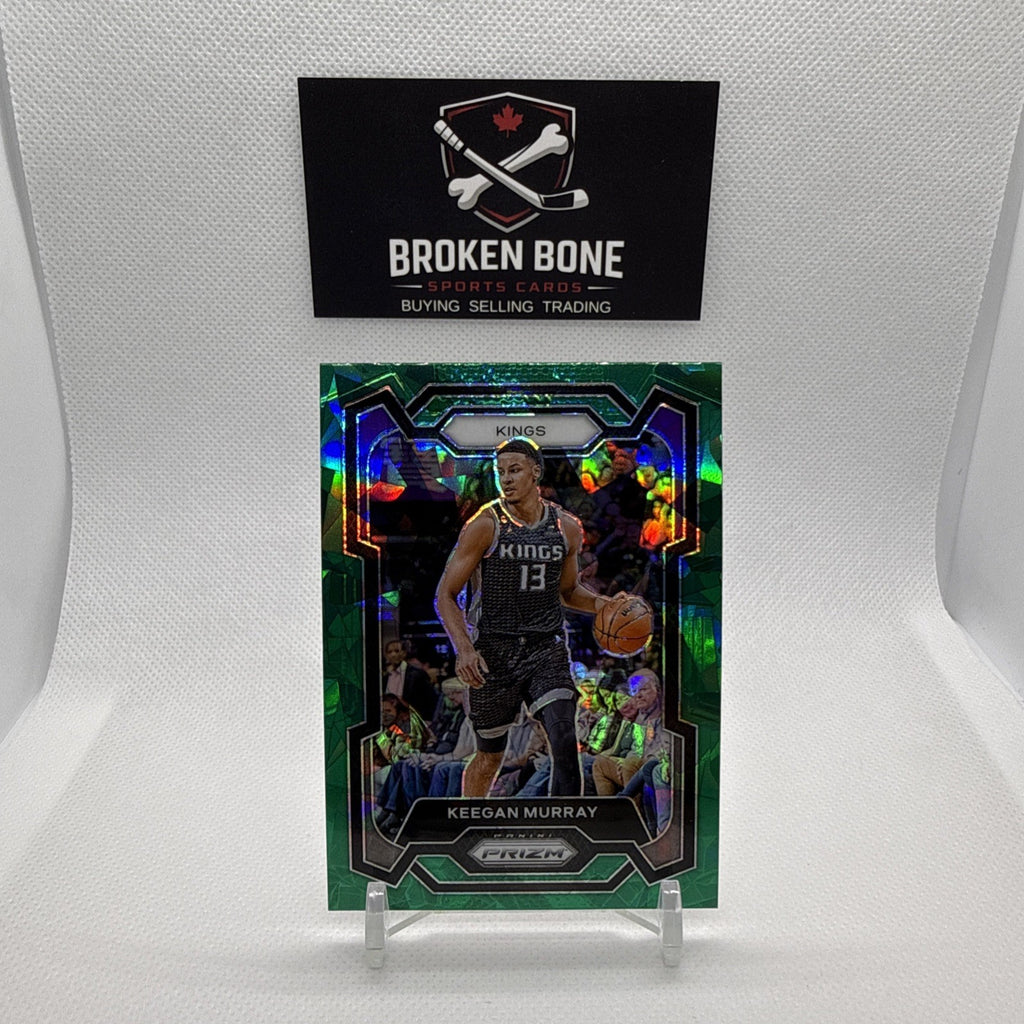 Keegan Murray 2023-24 Panini Prizm Green Cracked Ice SSP #7 Kings