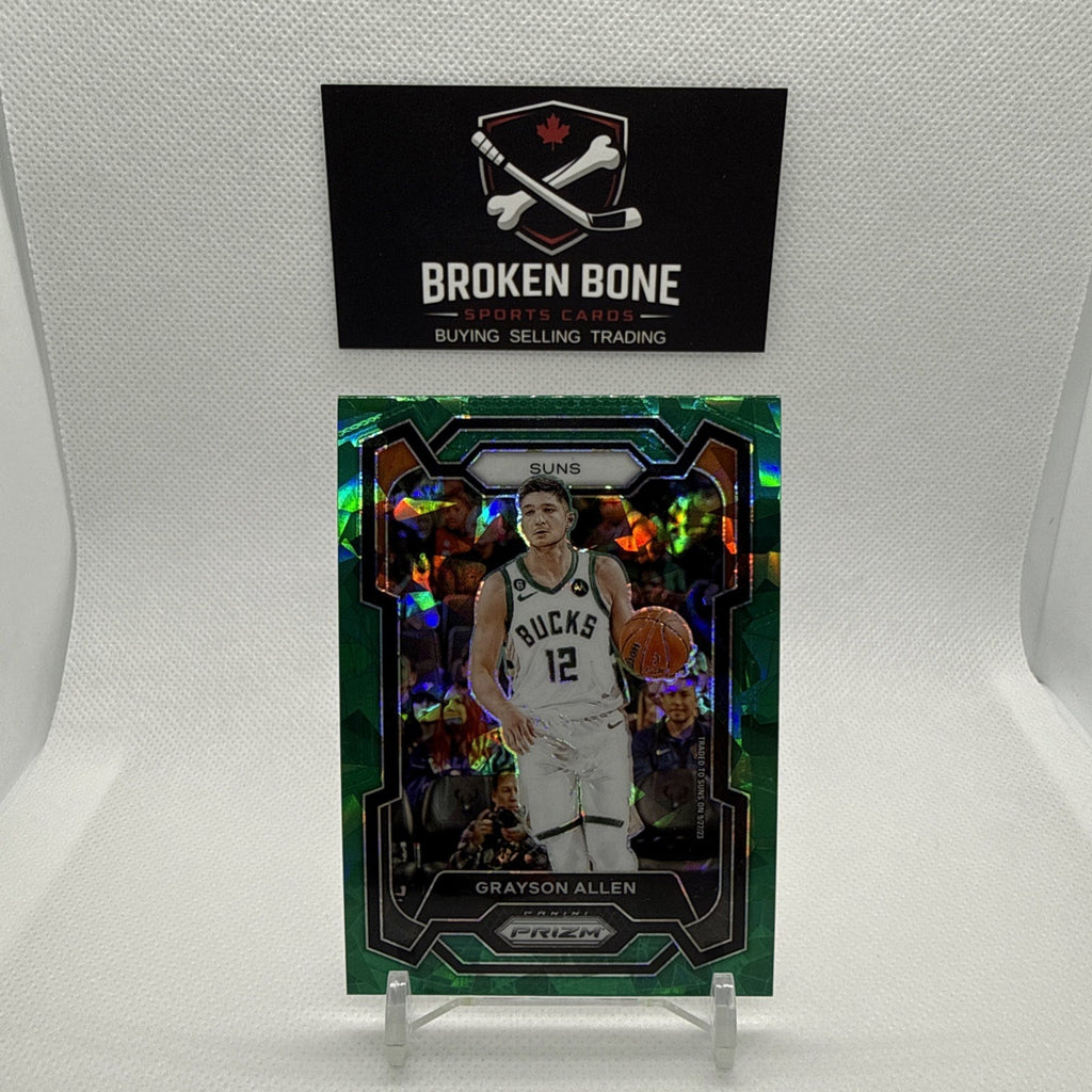 Grayson Allen 2023-24 Panini Prizm Green Cracked Ice SSP #226 Suns