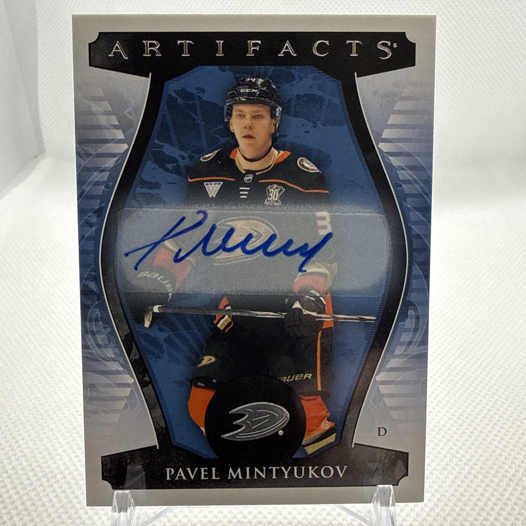 Pavel Mintyukov 2023-24 Artifacts Redemption Rookie Auto Anaheim Ducks