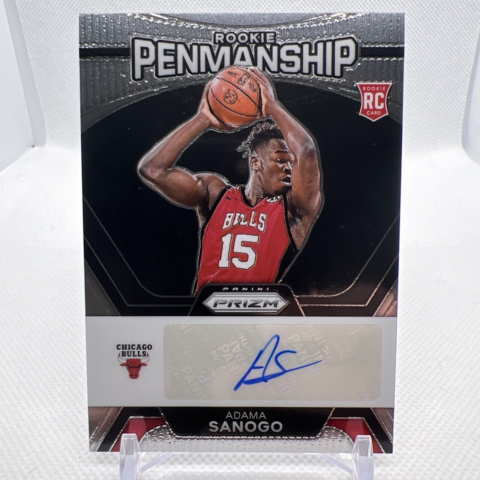 Adama Sanogo 2023-24 Panini Prizm Rookie Penmanship Chicago Bulls