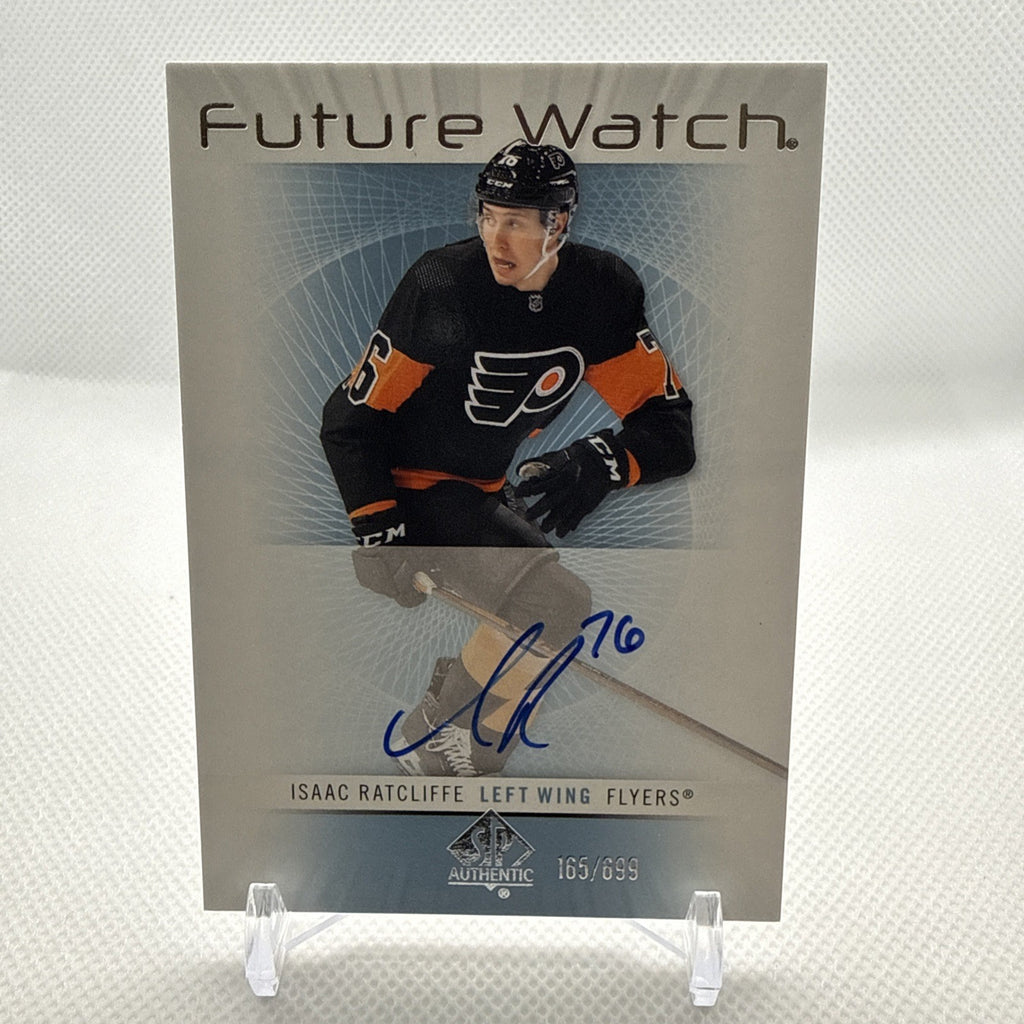 Isaac Ratcliffe 2022-23 SP Authentic Future Watch Auto Retro Philadelphia Flyers