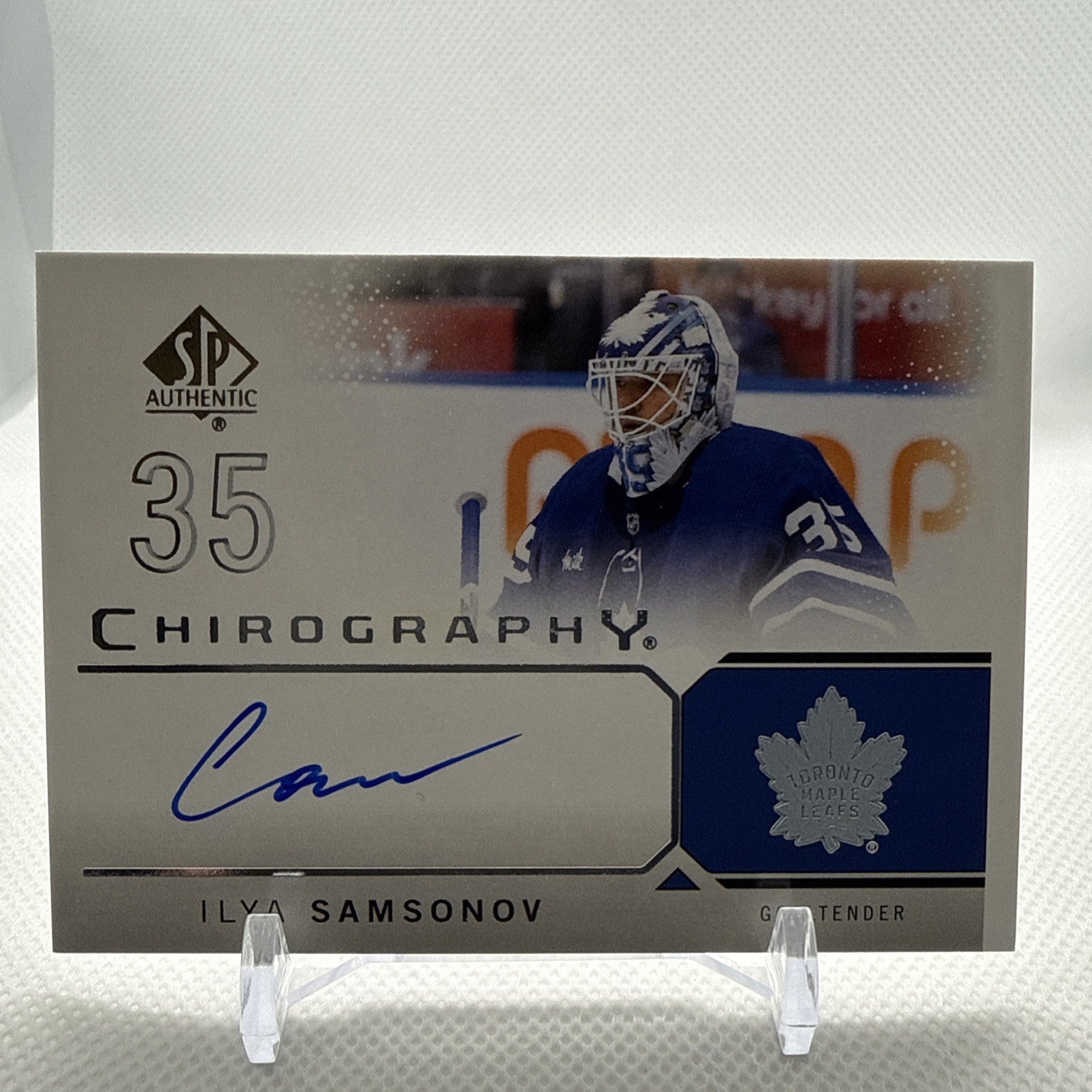 Ilya Samsonov 2024-25 SP Authentic Chirography Auto Toronto Maple Leafs