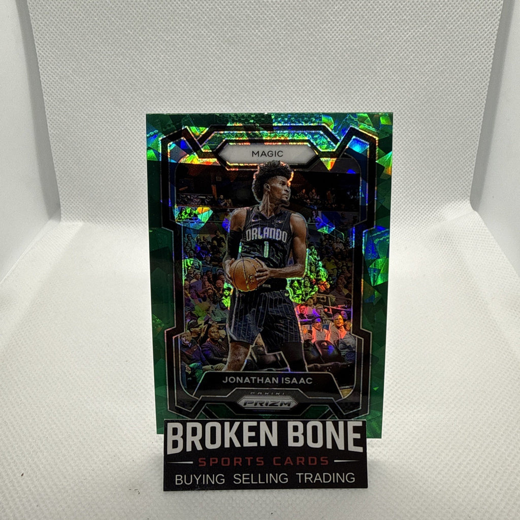 Jonathan Isaac 2023-24 Panini Prizm Green Cracked Ice SSP #288 Magic