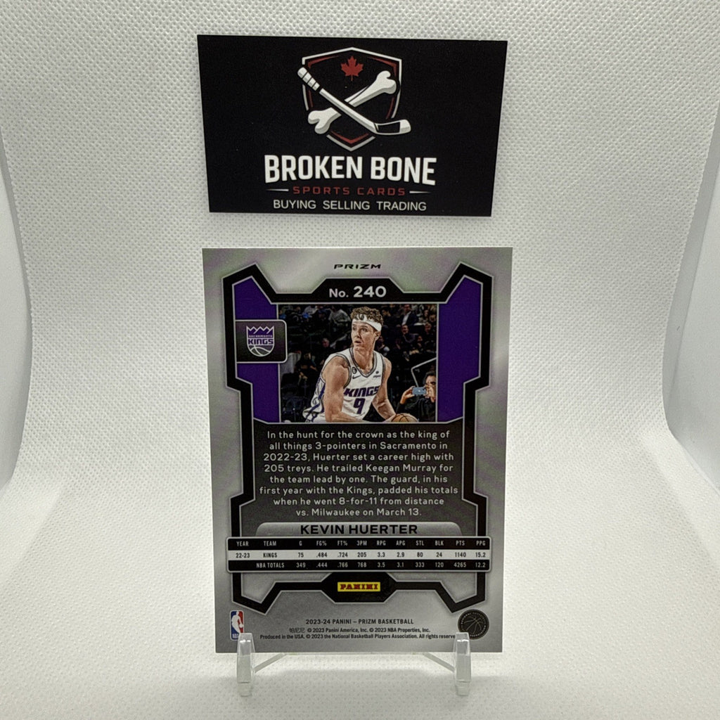 Kevin Huerter 2023-24 Panini Prizm Silver Prizm #240 Kings