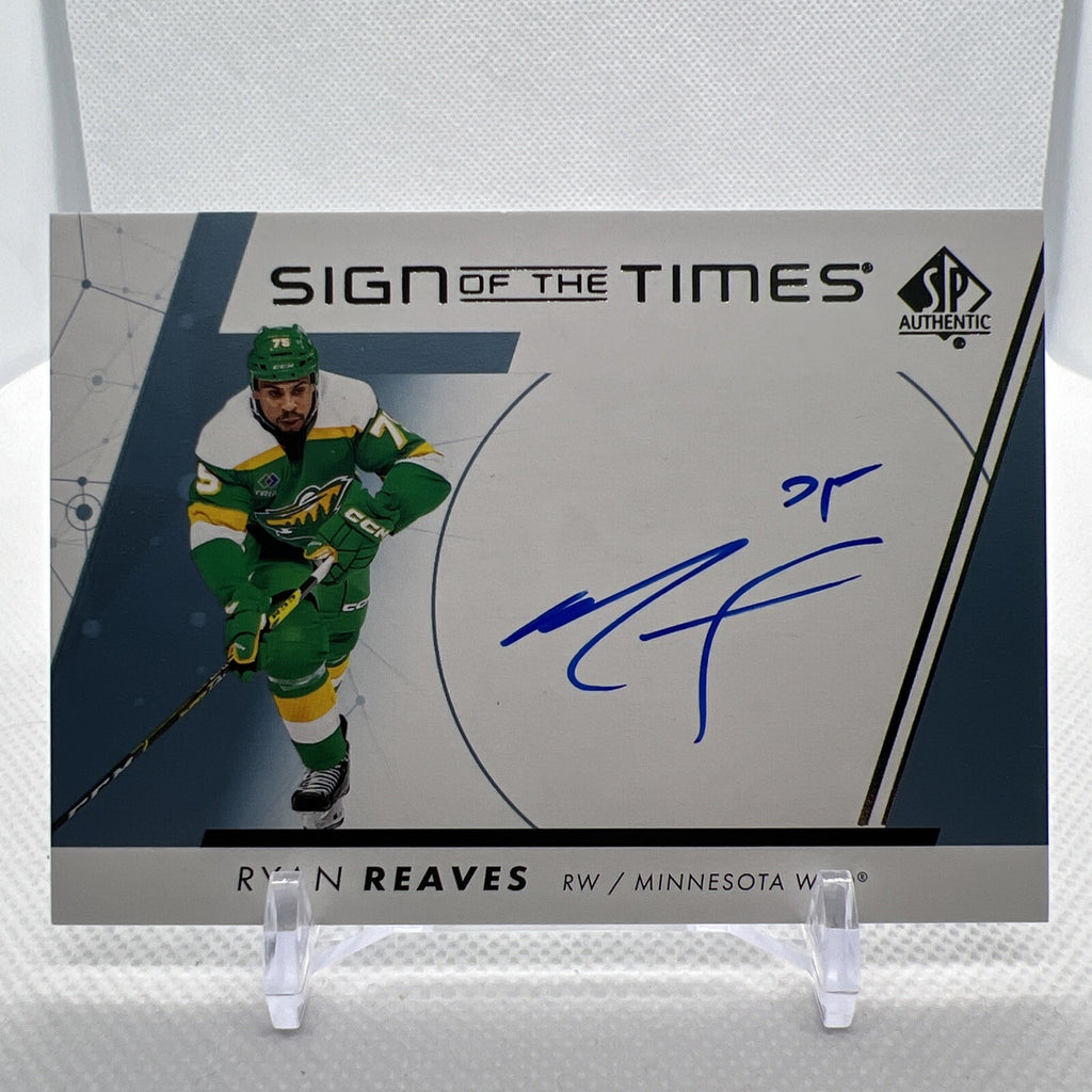 Ryan Reaves 2022-23 SP Authentic Sign of the Times Toronto Maple Leafs
