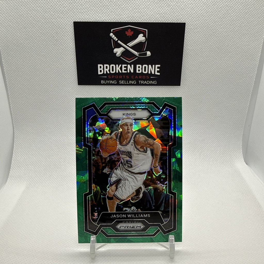 Jason Williams 2023-24 Panini Prizm Green Cracked Ice SSP #197 Kings