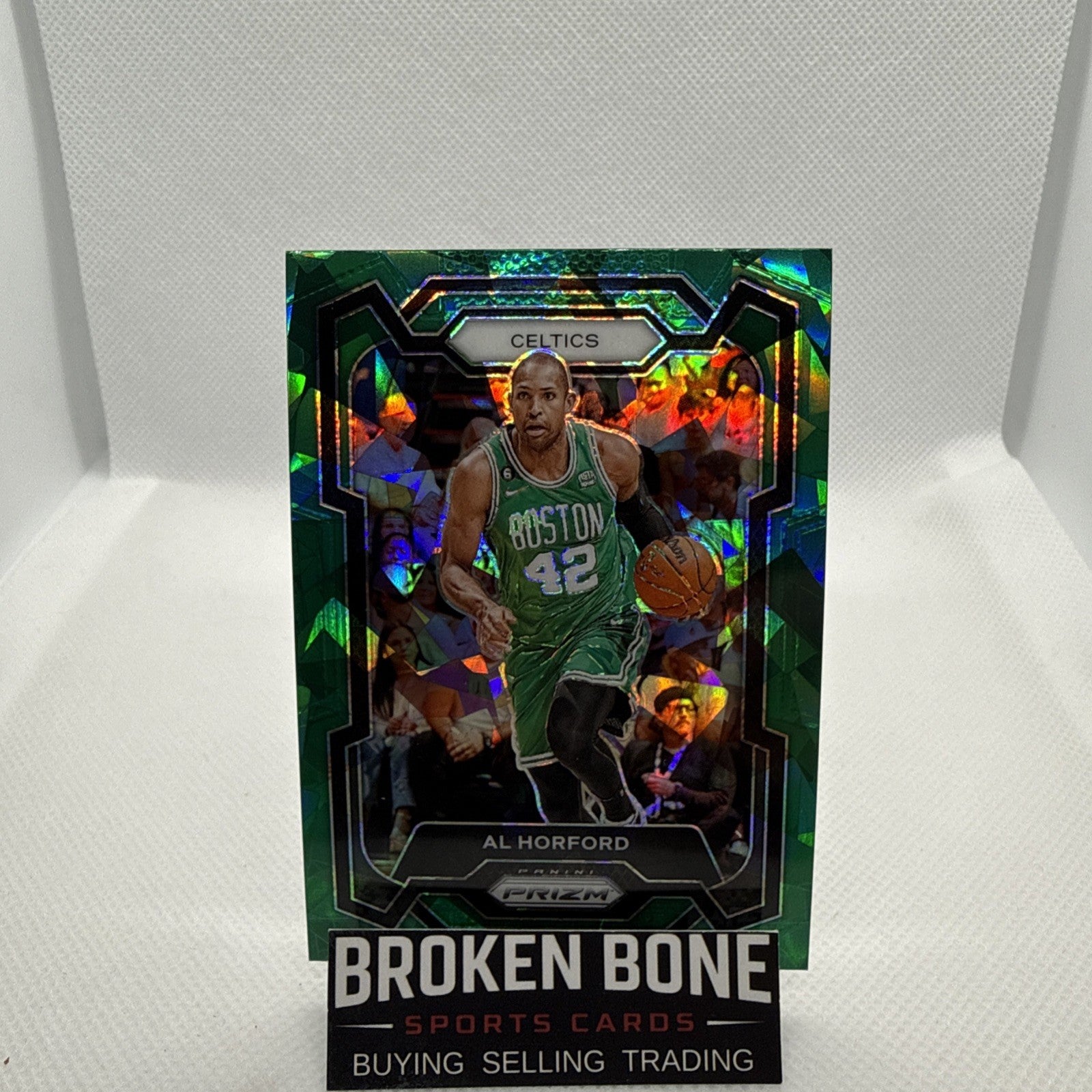 Al Horford 2023-24 Panini Prizm Green Cracked Ice SSP #236 Celtics