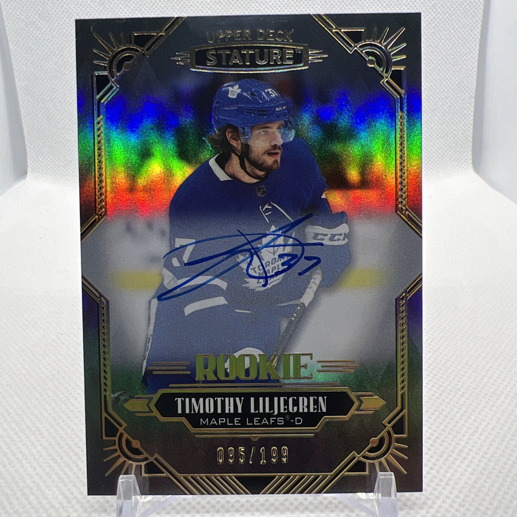 Timothy Liljegren 2020-21 Stature Rookie Auto /199 Toronto Maple Leafs