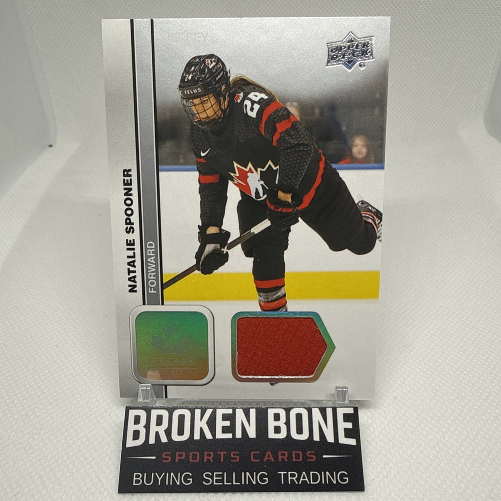 Natalie Spooner 2023 Team Canada Juniors Game Used Patch Parallel PWHL