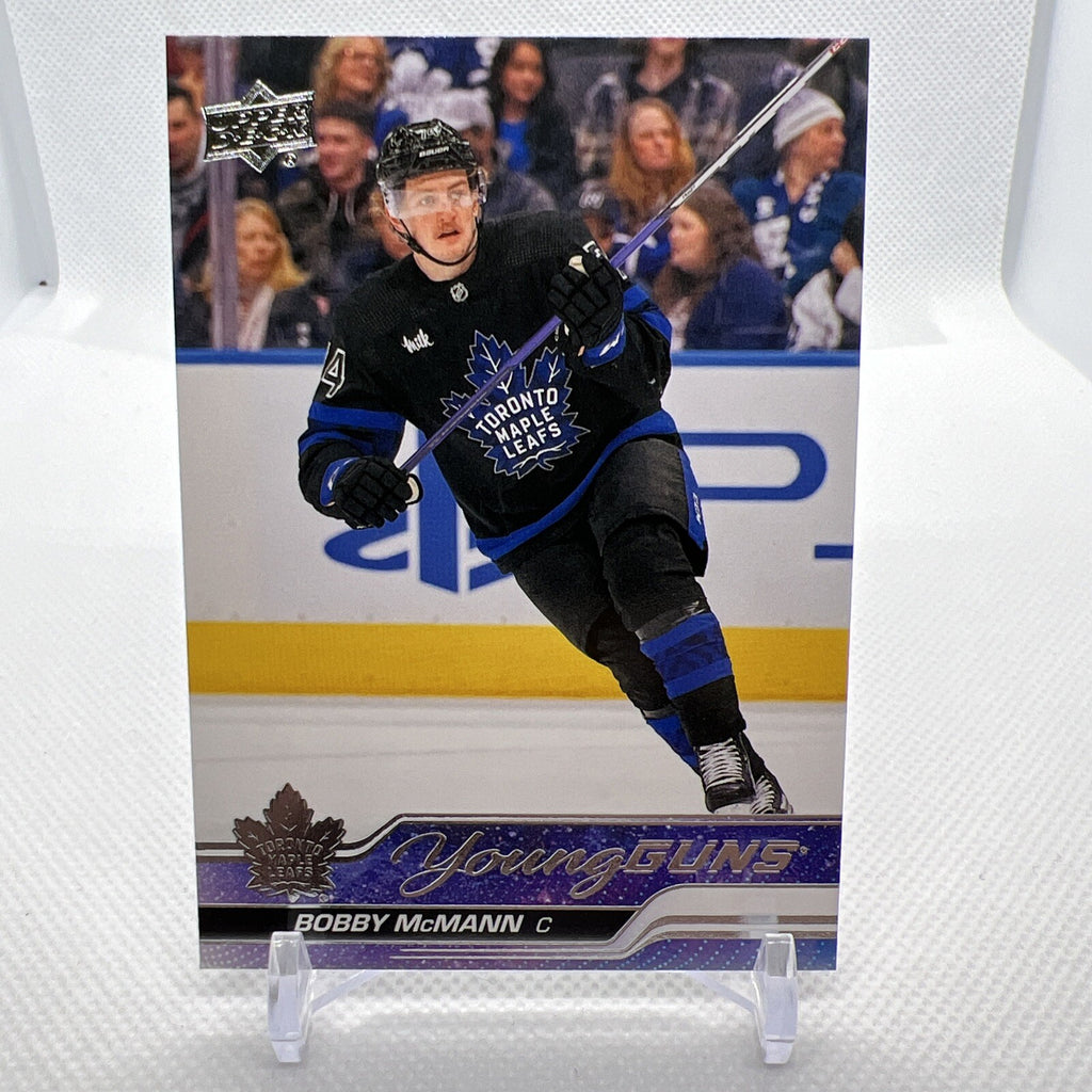 Bobby McMann 2023-24 Upper Deck Young Guns Rookie Toronto Maple Leafs 2 RC