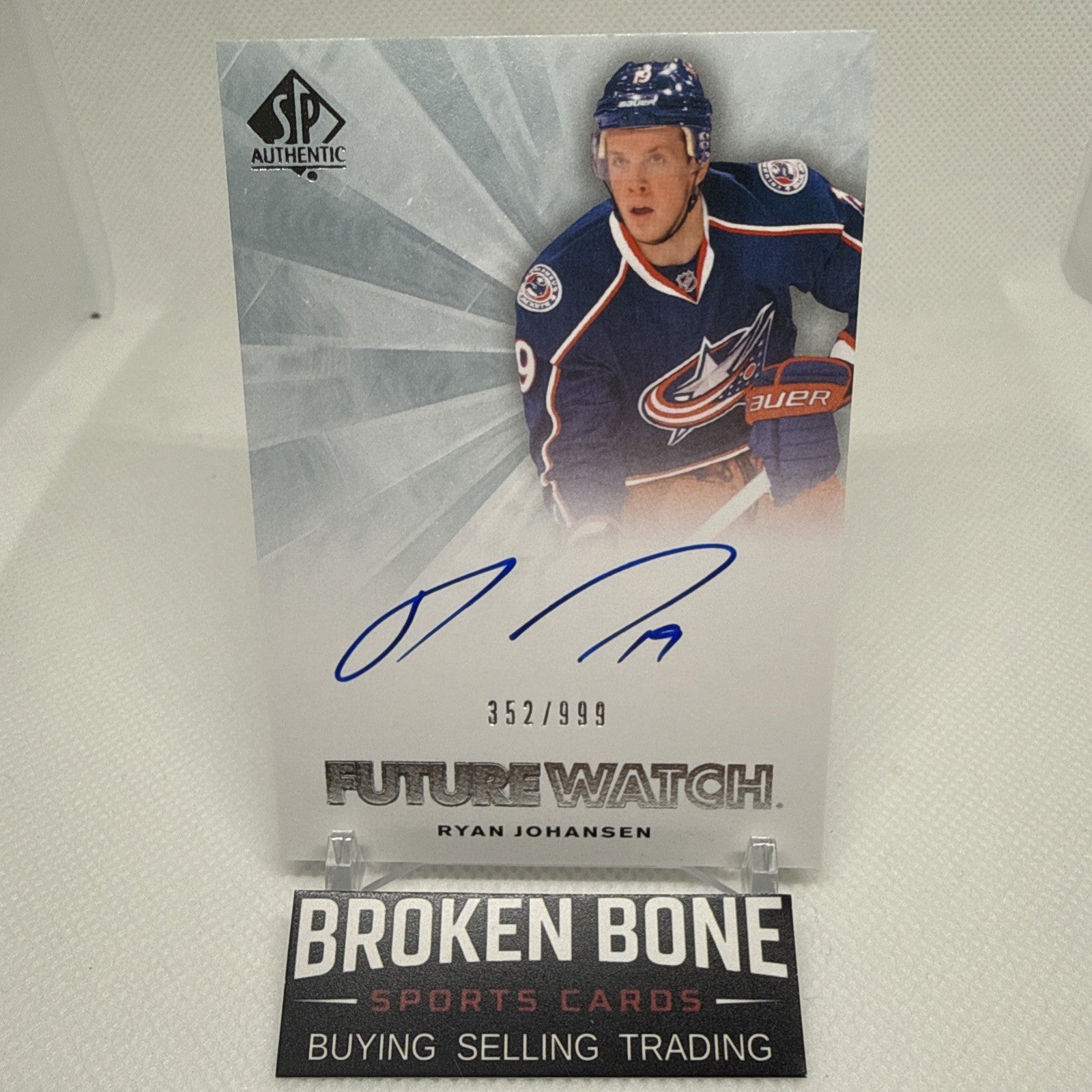 Ryan Johansen 2011-12 SP Authentic Future Watch Auto /999 Columbus Blue Jackets