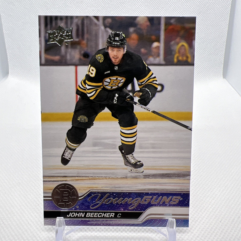 John Beecher 2023-24 Upper Deck Young Guns Rookie Boston Bruins 1 RC
