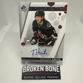 Nathan Smith 2022-23 SP Authentic Future Watch Auto /999 Arizona Coyotes