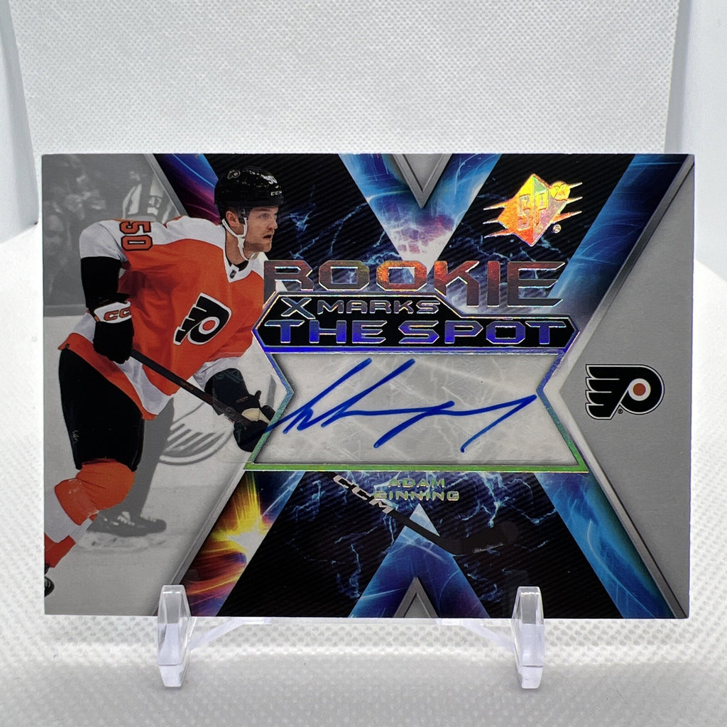 Adam Ginning 2023-24 SPx X-Marks The Spot Rookie Auto Philadelphia Flyers