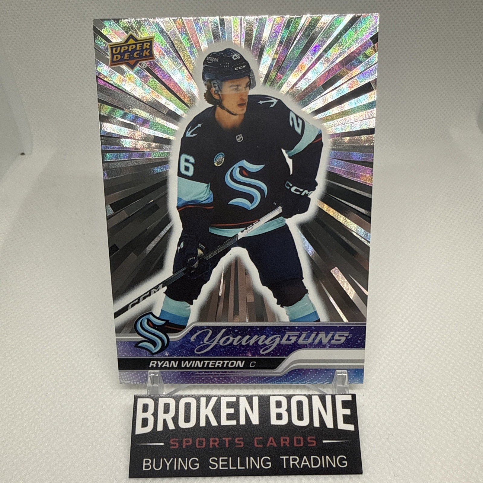 Ryan Winterton 2023-24 Upper Deck Outburst Young Guns Rookie Seattle Kraken RC