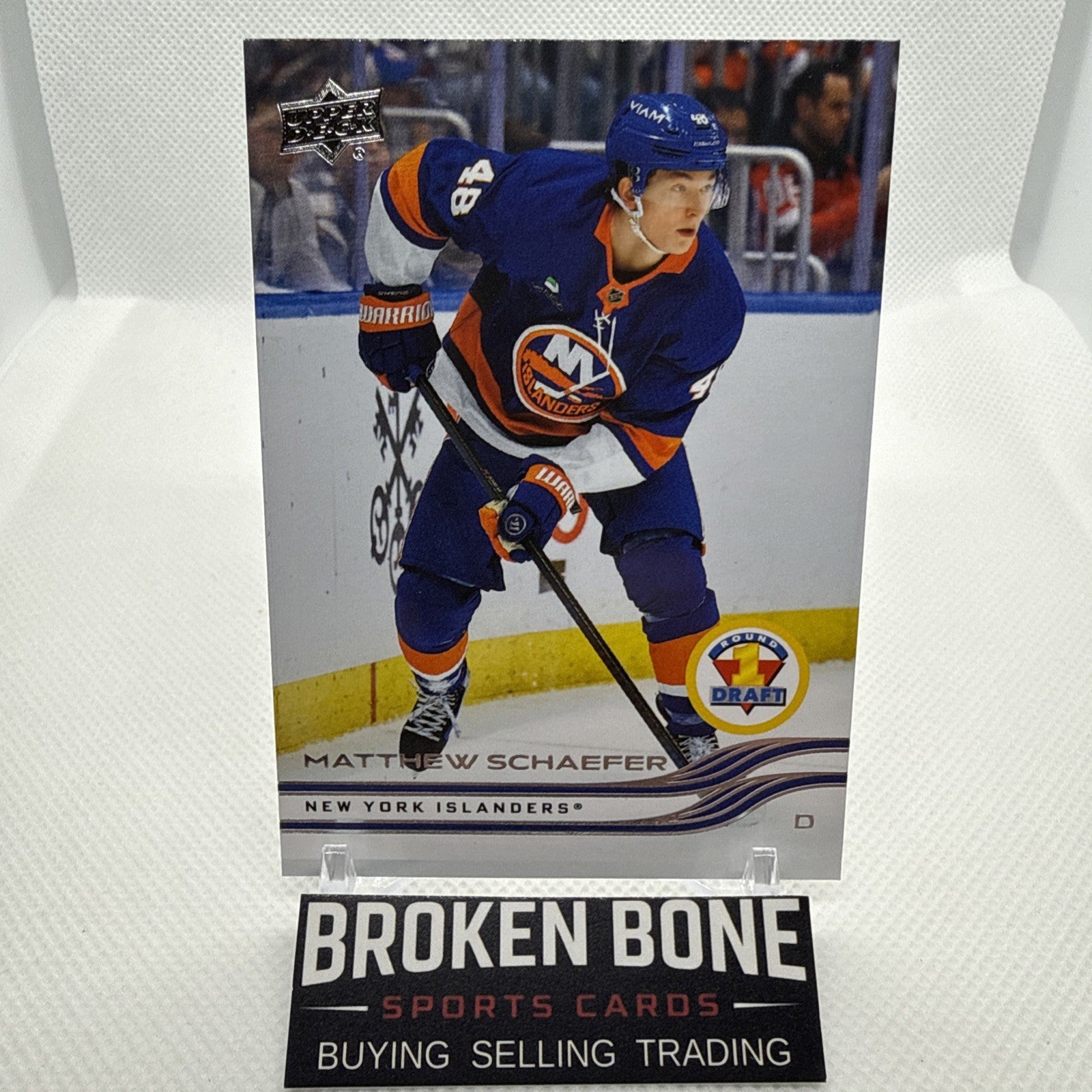 Matthew Schaefer 2025-26 Upper Deck 1st Round Draft Rookie New York Islanders