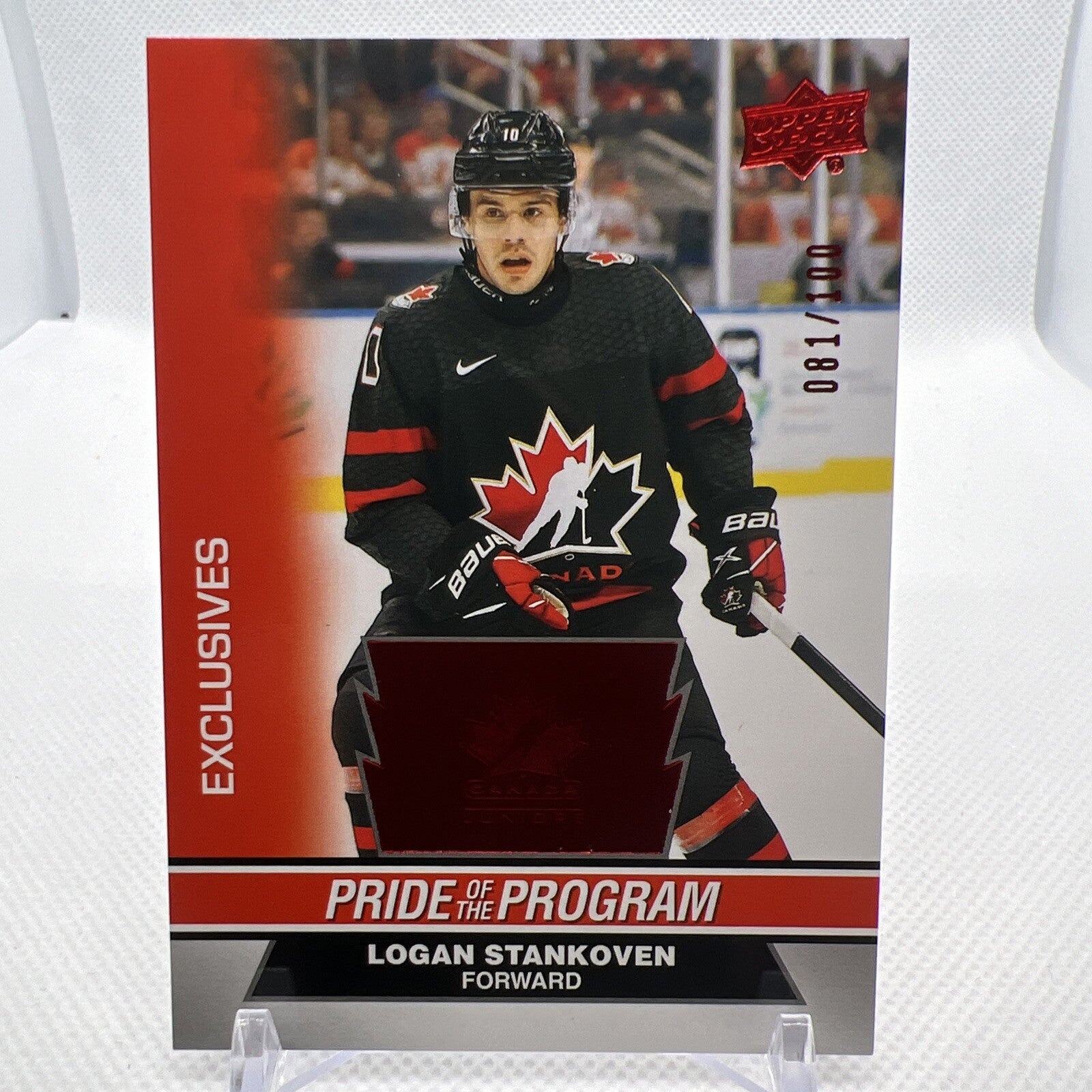 Logan Stankoven 2023 Team Canada Pride of Program Exclusives /100 Dallas Stars