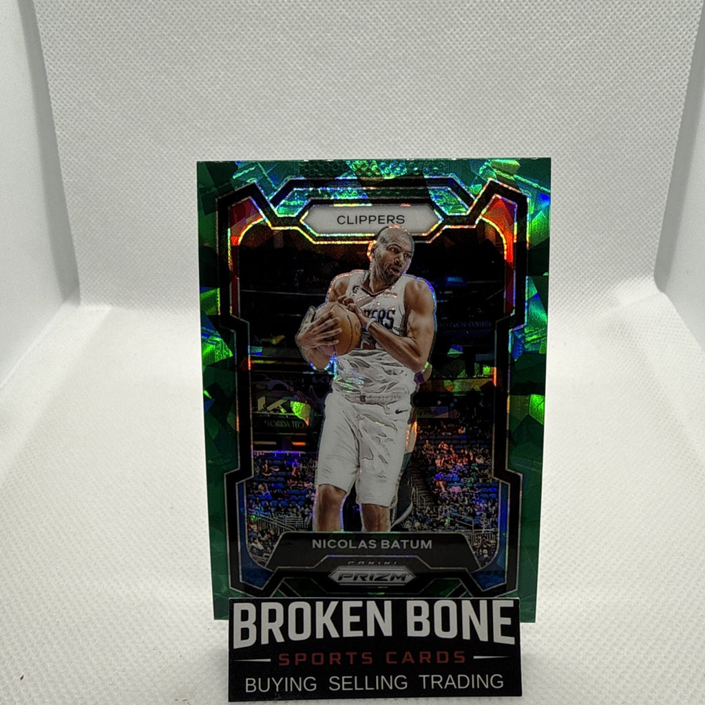 Nicolas Batum 2023-24 Panini Prizm Green Cracked Ice SSP #262 Clippers