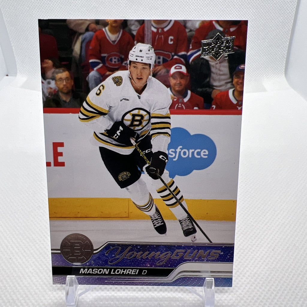 Mason Lohrei 2023-24 Upper Deck Young Guns Rookie Boston Bruins 5 RC