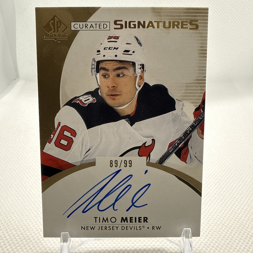 Timo Meier 2023-24 SP Authentic Curated Signatures /99 New Jersey Devils