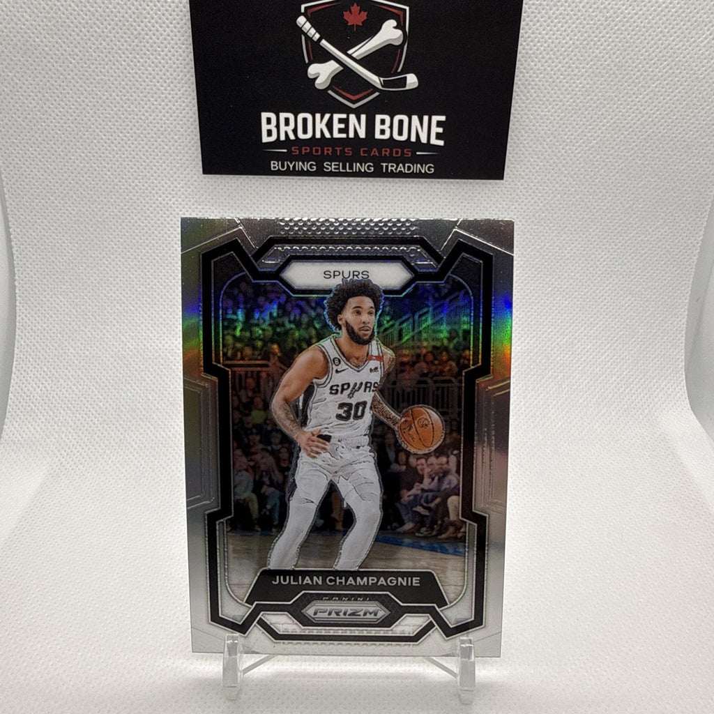 Julian Champagne 2023-24 Panini Prizm Silver Prizm #124 Spurs