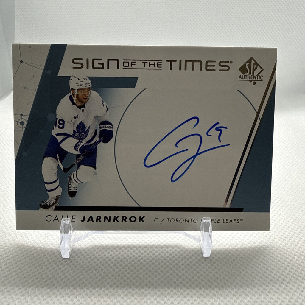 Calle Jarnkrok 2022-23 SP Authentic Sign of the Times Auto Toronto Maple Leafs