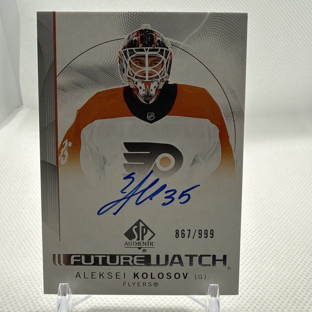 Aleksei Kolosov 2024-25 SP Authentic Future Watch Auto /999 Philadelphia Flyers