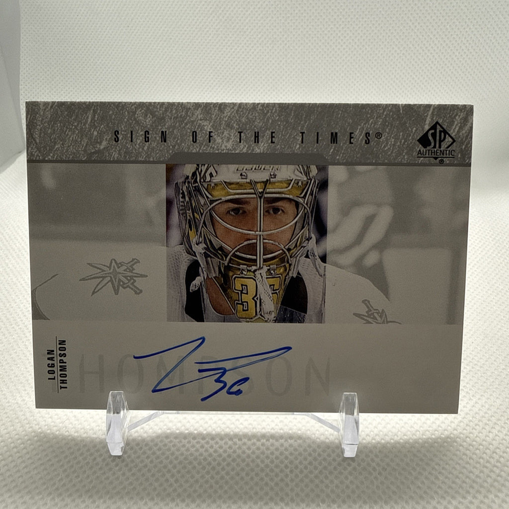 Logan Thompson 2023-24 SP Authentic Sign of the Times Auto