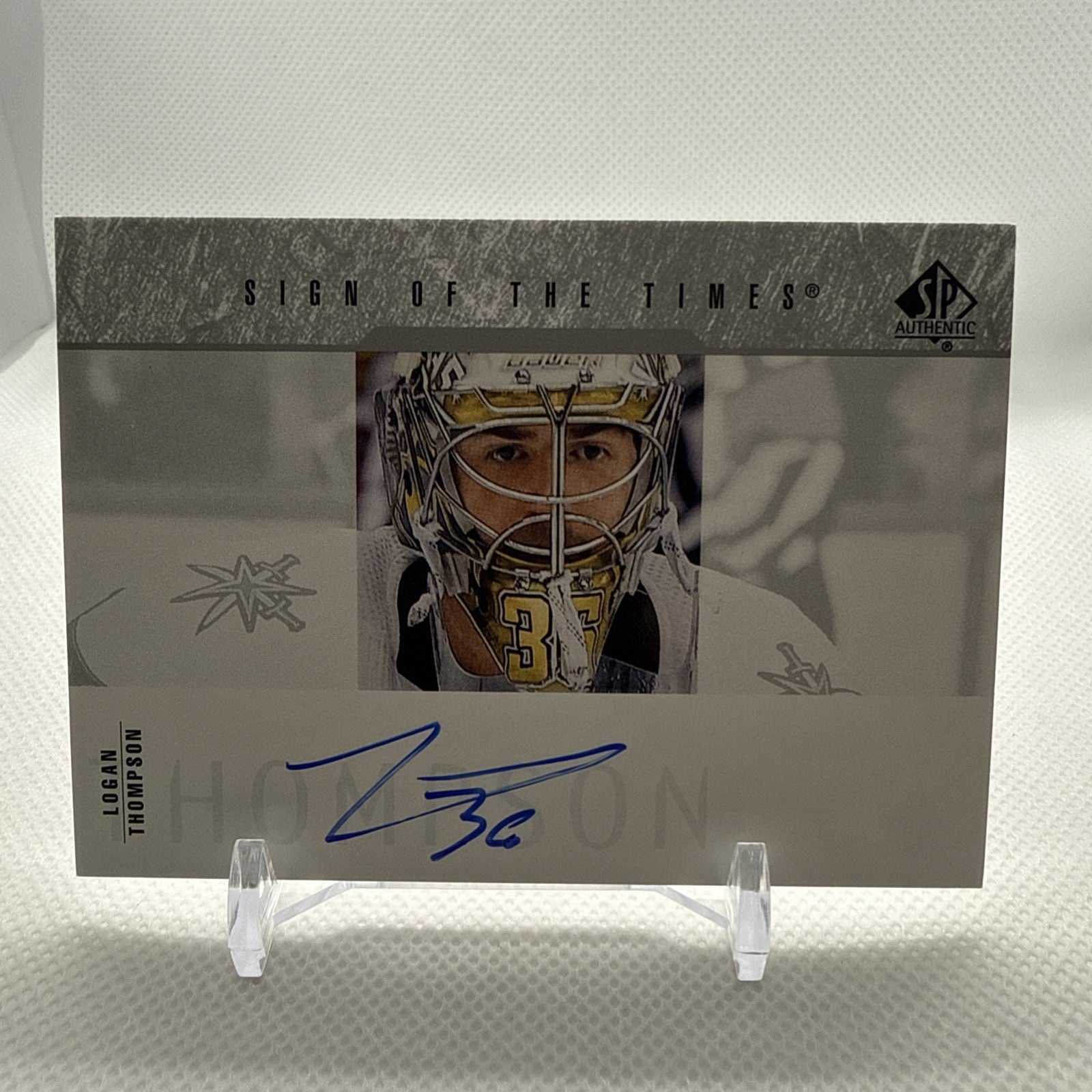 Logan Thompson 2023-24 SP Authentic Sign of the Times Auto