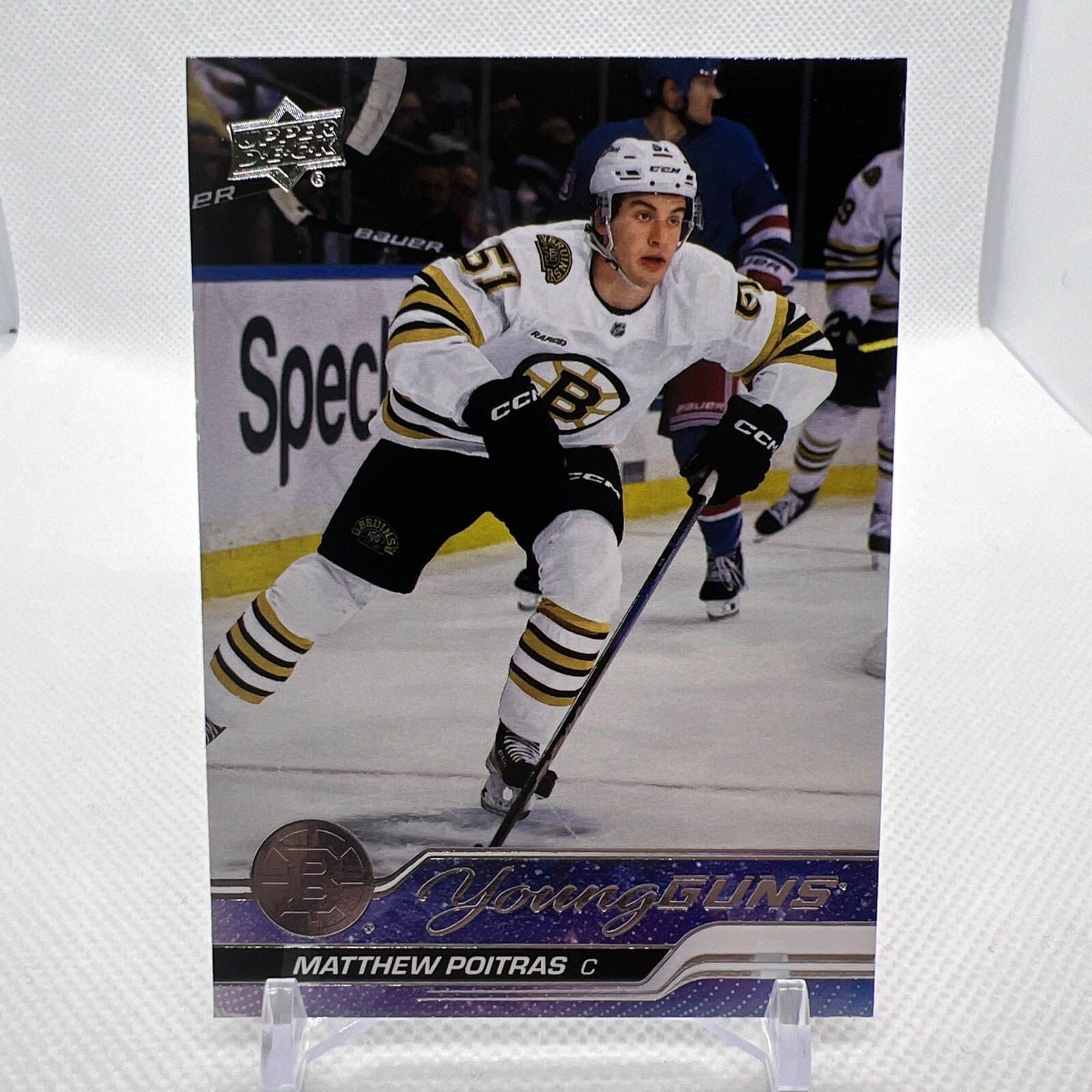 Matthew Poitras 2023-24 Upper Deck Young Guns Rookie Boston Bruins 6 RC