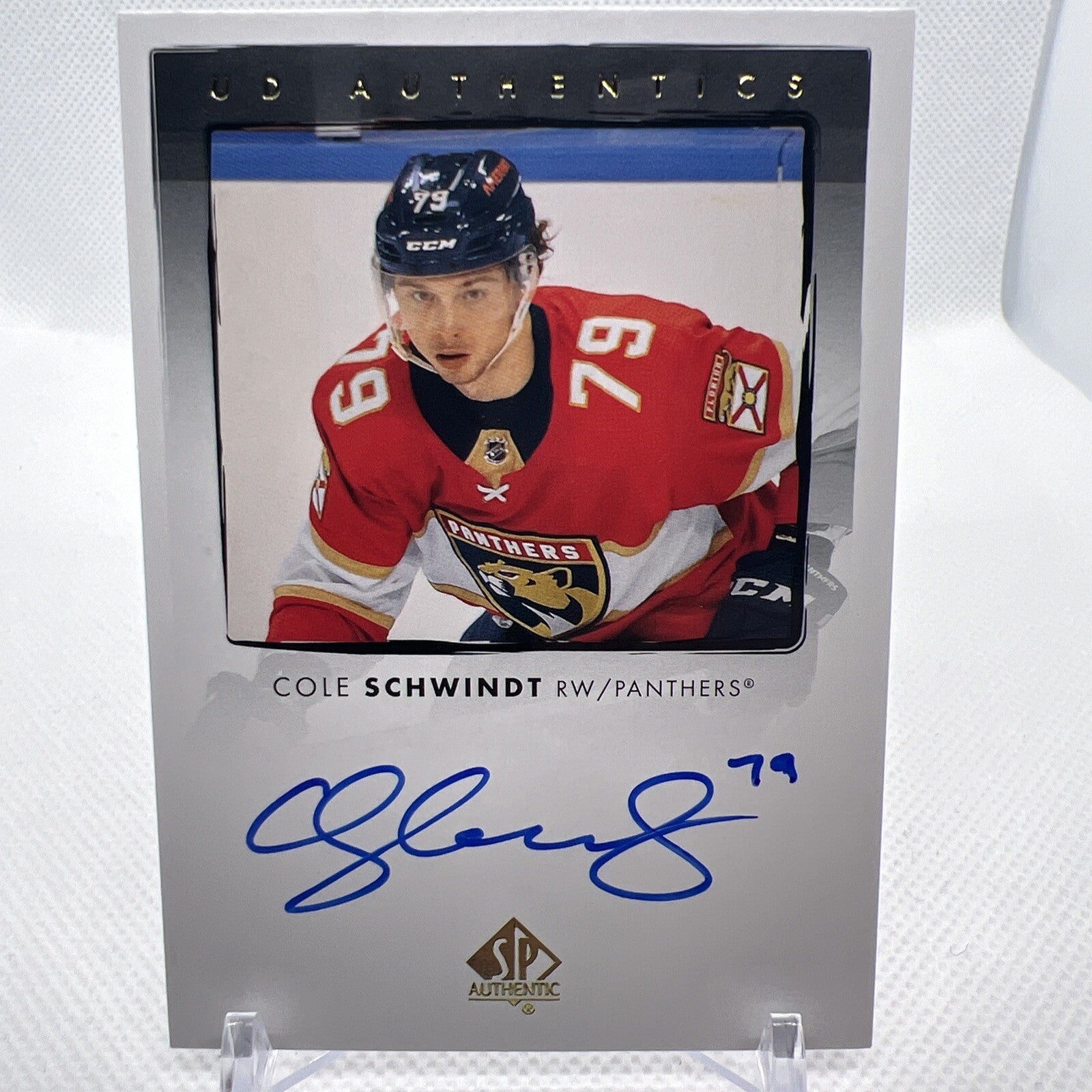 Cole Schwindt 2022-23 SP Authentic UD Authentics Auto Florida Panthers