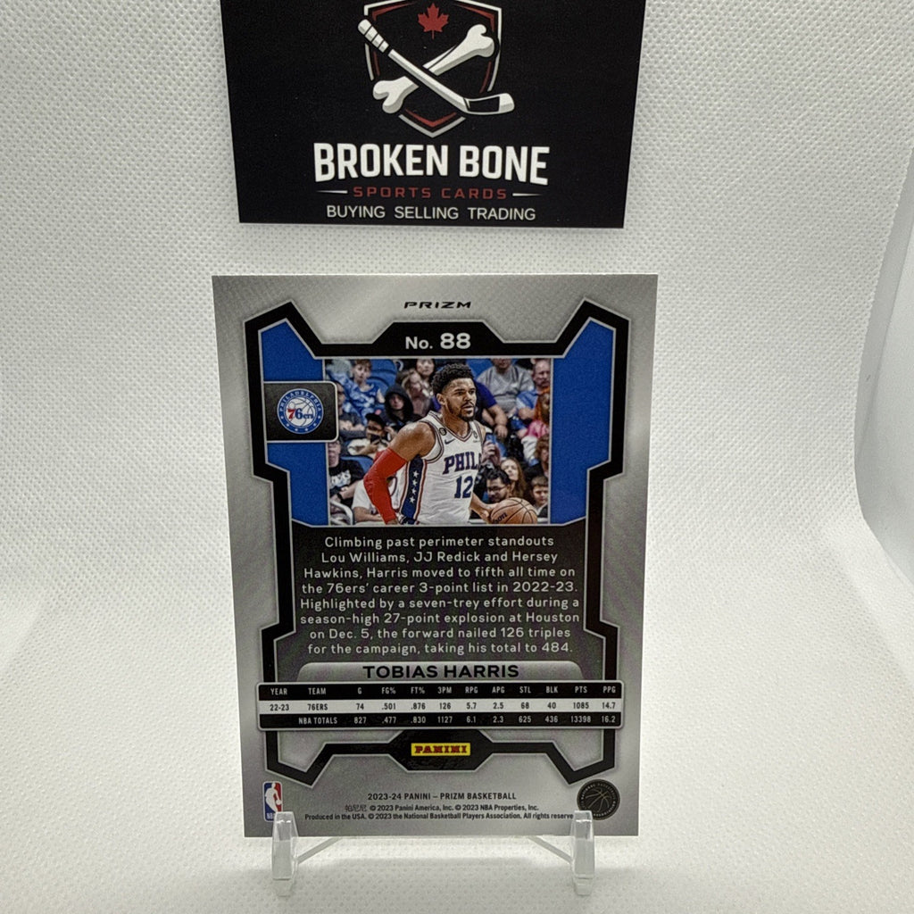 Tobias Harris 2023-24 Panini Prizm Silver Prizm #88 76ers