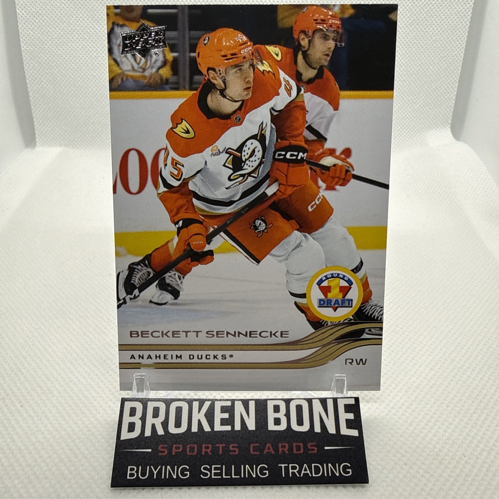 Beckett Sennecke 2025-26 Upper Deck 1st Round Draft Rookie Anaheim Ducks