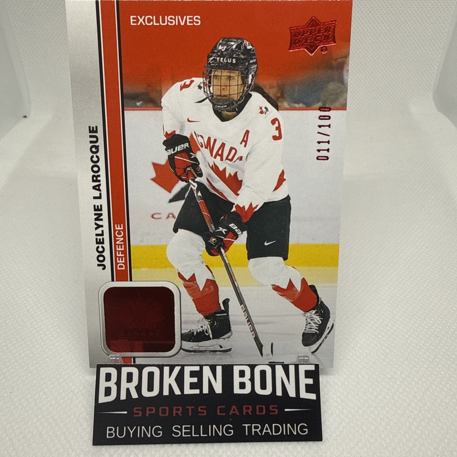 Jocelyne Larocque 2023 Team Canada Juniors  UD Exclusives /100