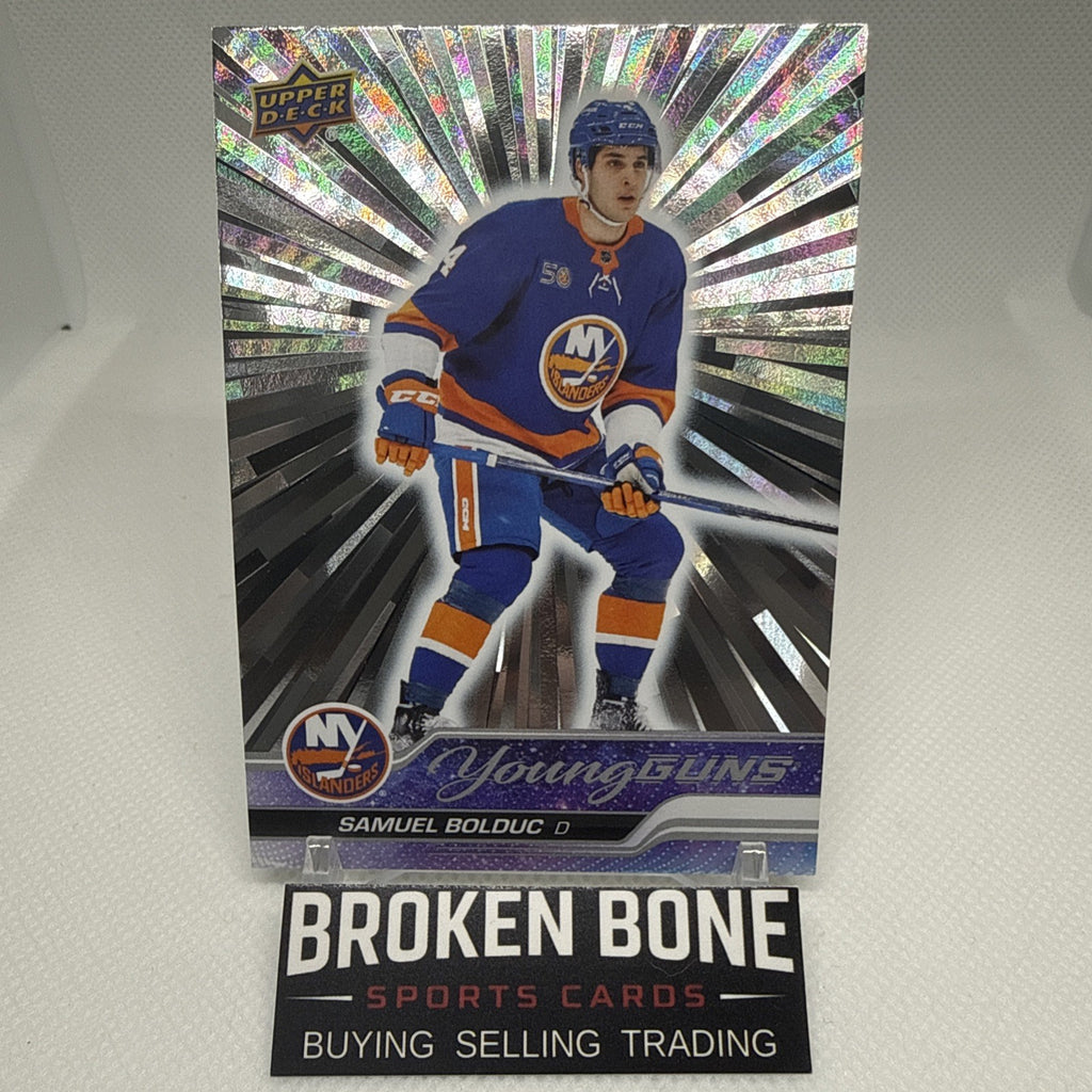 Samuel Bolduc 2023-24 Upper Deck Outburst Young Guns Rookie RC Islanders