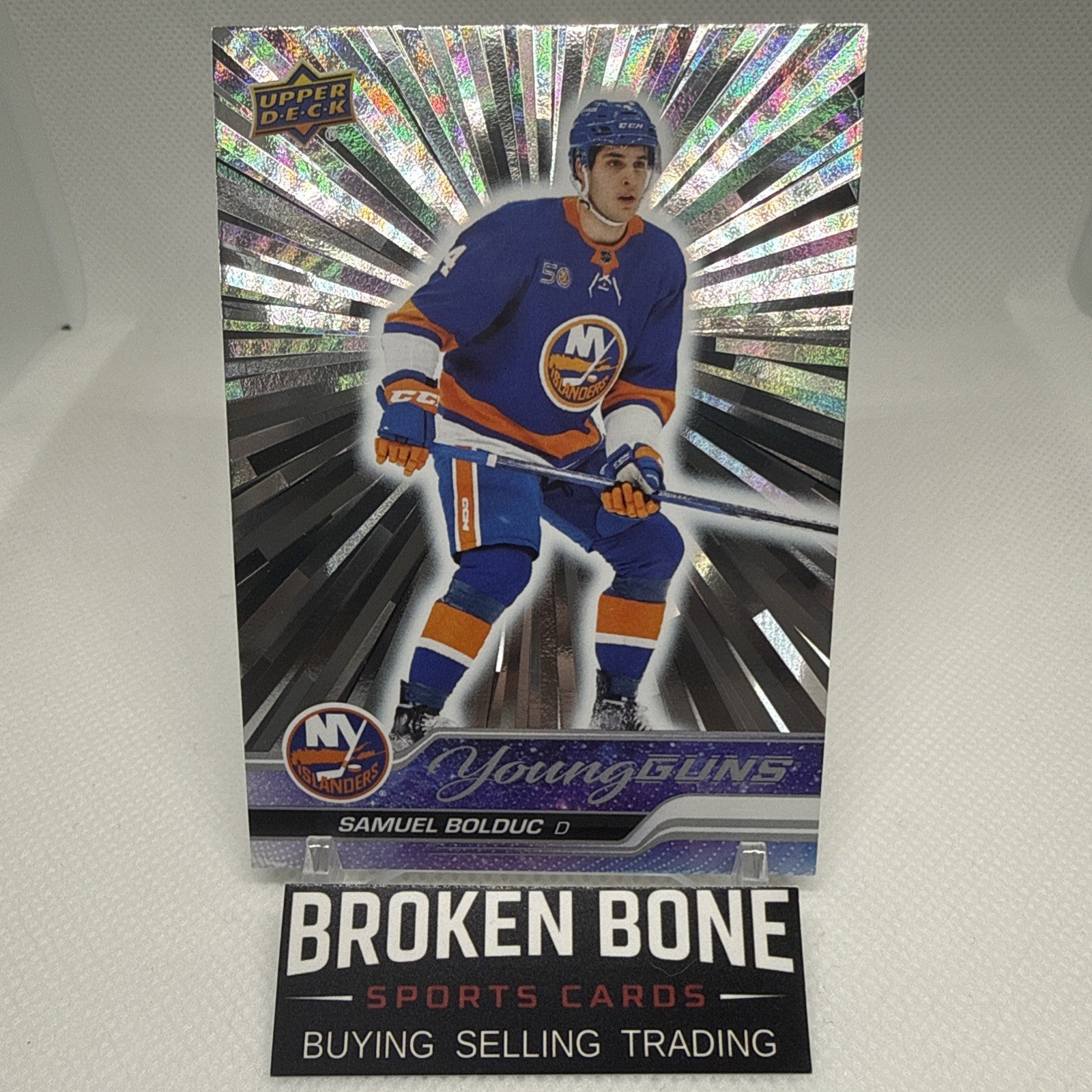 Samuel Bolduc 2023-24 Upper Deck Outburst Young Guns Rookie RC Islanders