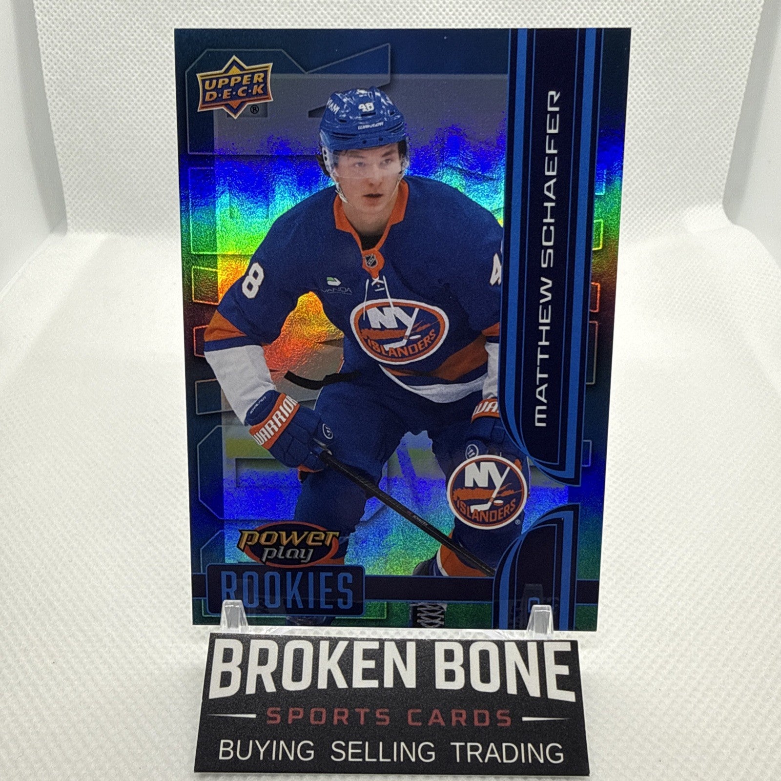 Matthew Schaefer 2025-26 Upper Deck Power Play Rookies New York Islanders