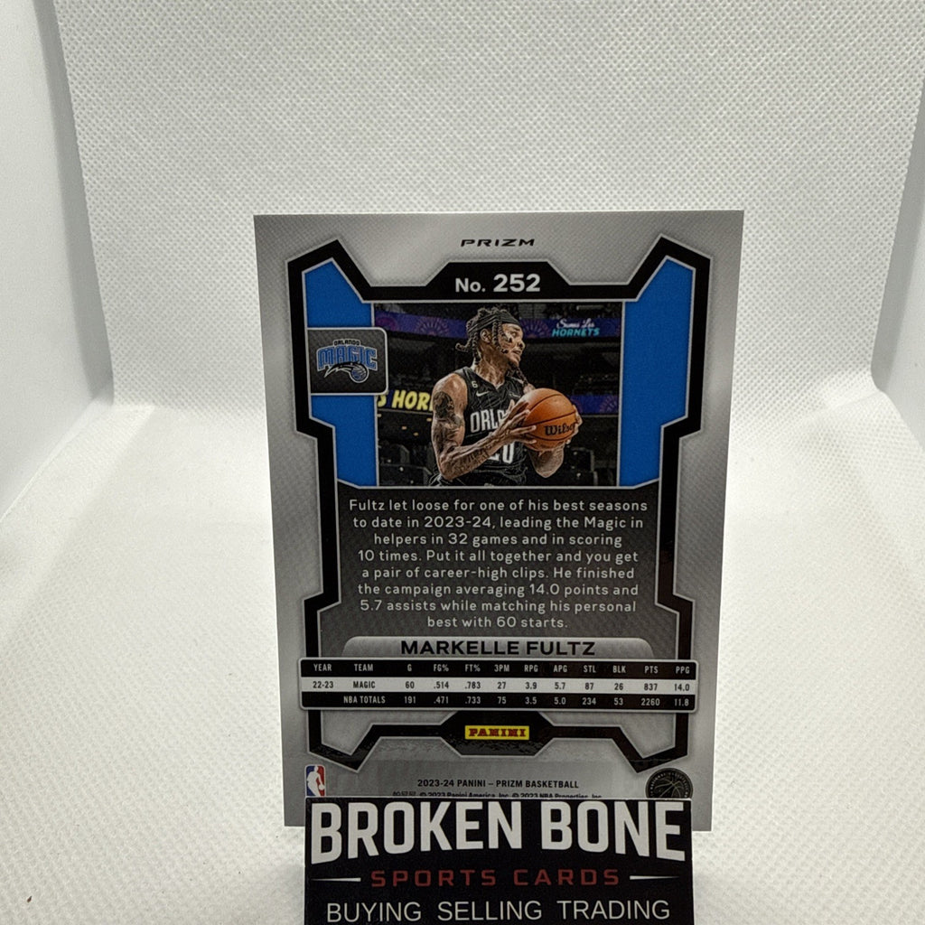 Markelle Fultz 2023-24 Panini Prizm Green Cracked Ice SSP #252 Magic