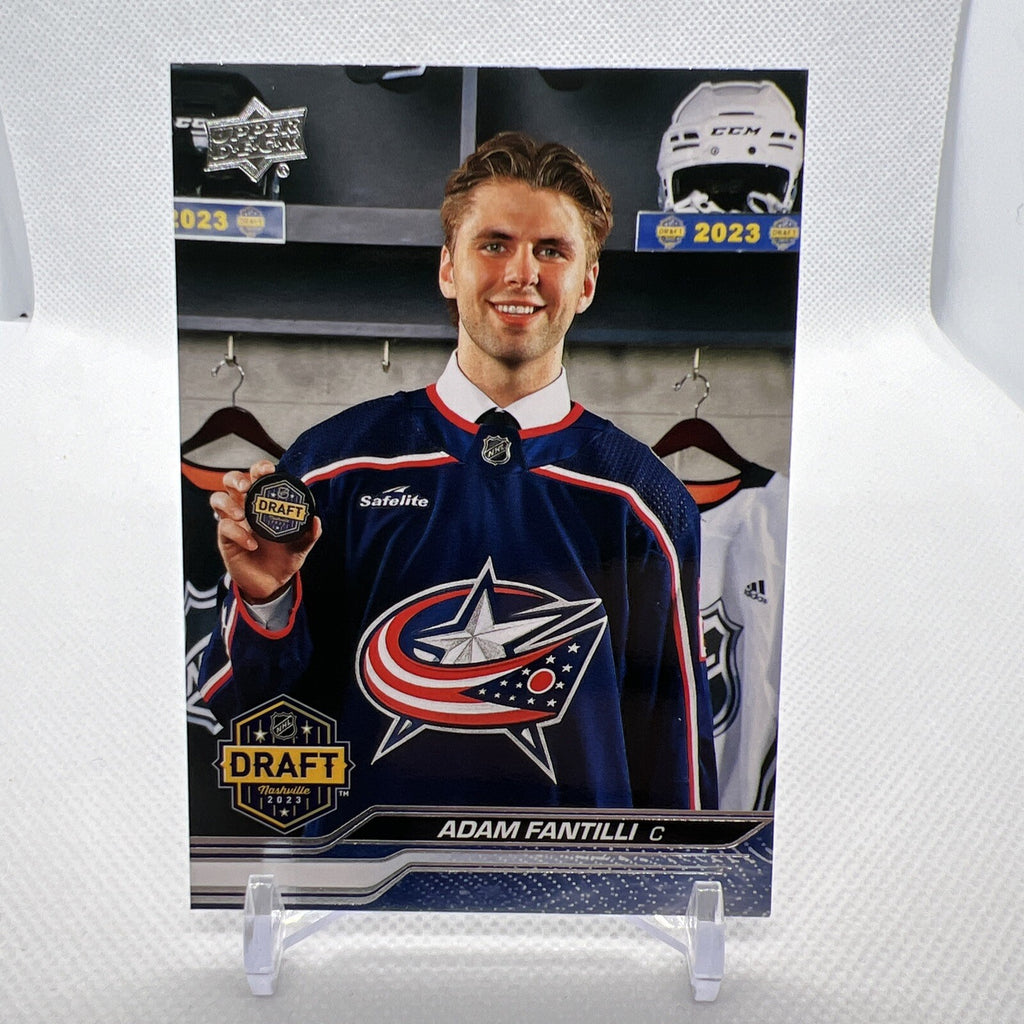 Adam Fantilli 2023-24 Upper Deck Draft Day Rookie Columbus Blue Jackets