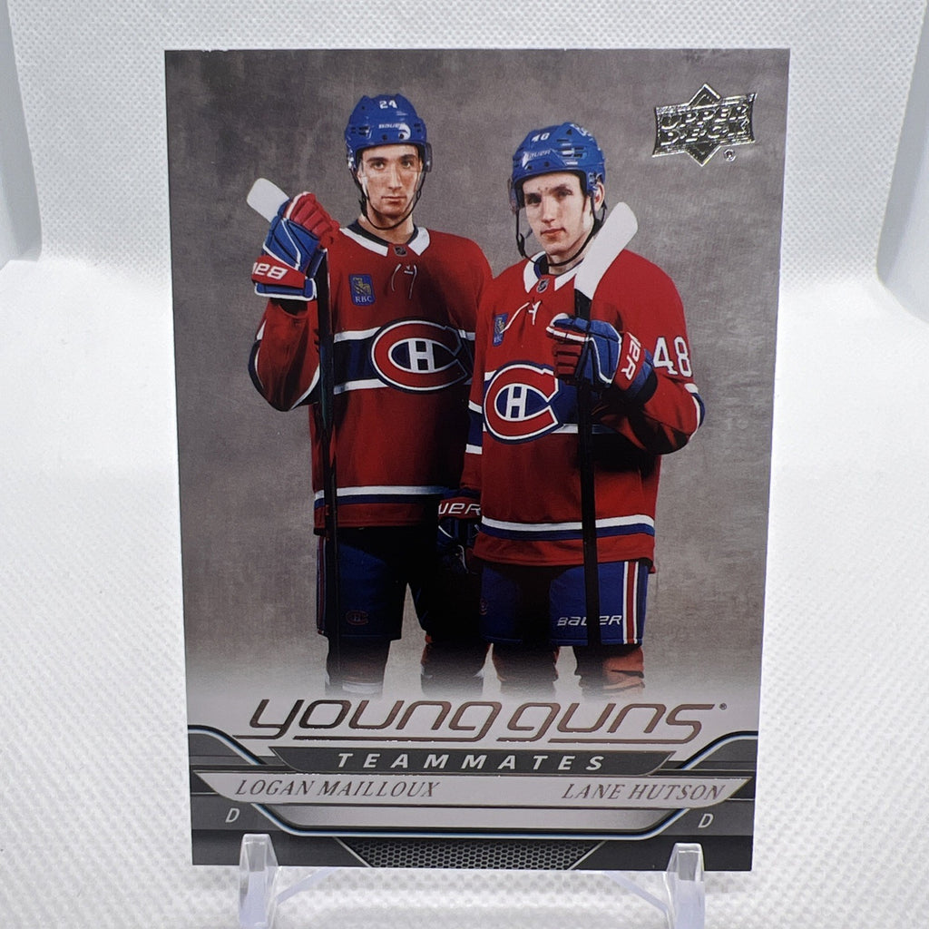 Lane Hutson & Logan Mailloux 2024-25 Upper Deck Young Guns RC Canadiens 3