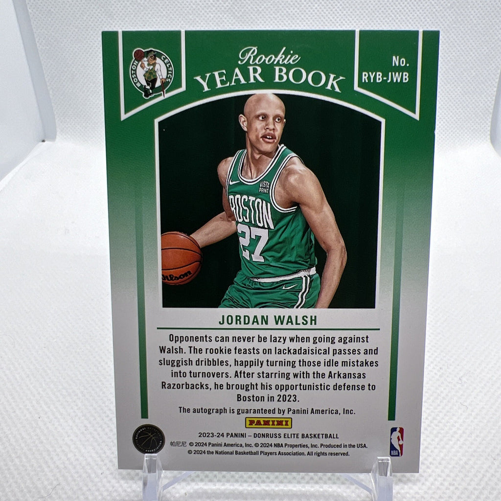 Jordan Walsh 2023-24 Donruss Elite Rookie Yearbook Boston Celtics