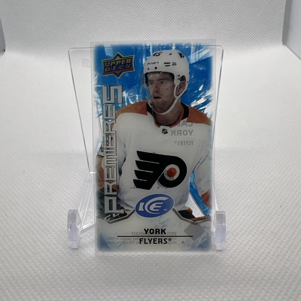 Cam York 2021-22 Upper Deck Ice Premieres Mini RC Philadelphia Flyers