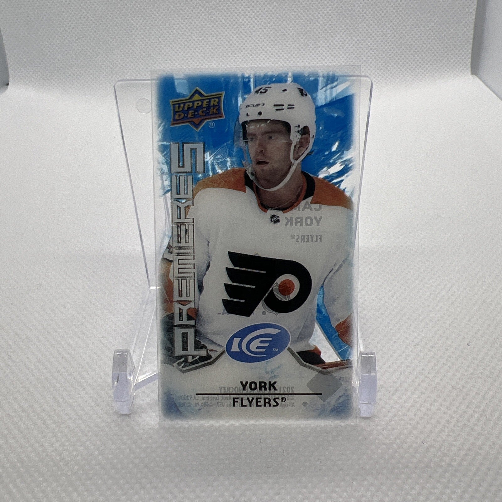 Cam York 2021-22 Upper Deck Ice Premieres Mini RC Philadelphia Flyers