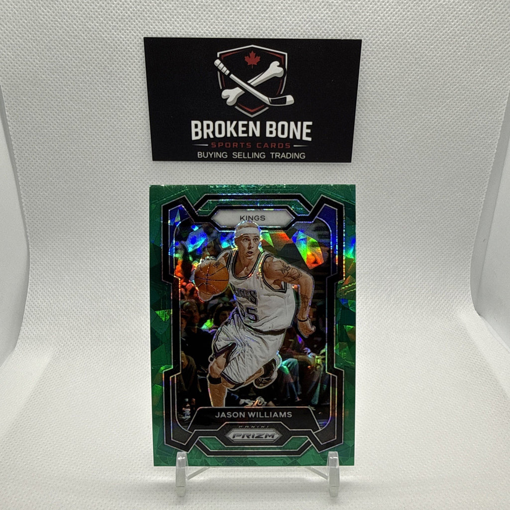 Jason Williams 2023-24 Panini Prizm Green Cracked Ice SSP #197 Kings