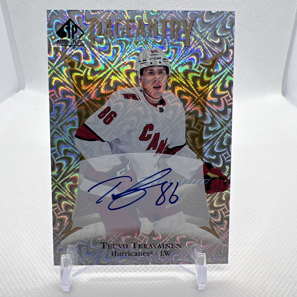 Teuvo Teravainen 2021-22 SP Authentic Pageantry Autograph #P-45 Auto Hurricanes