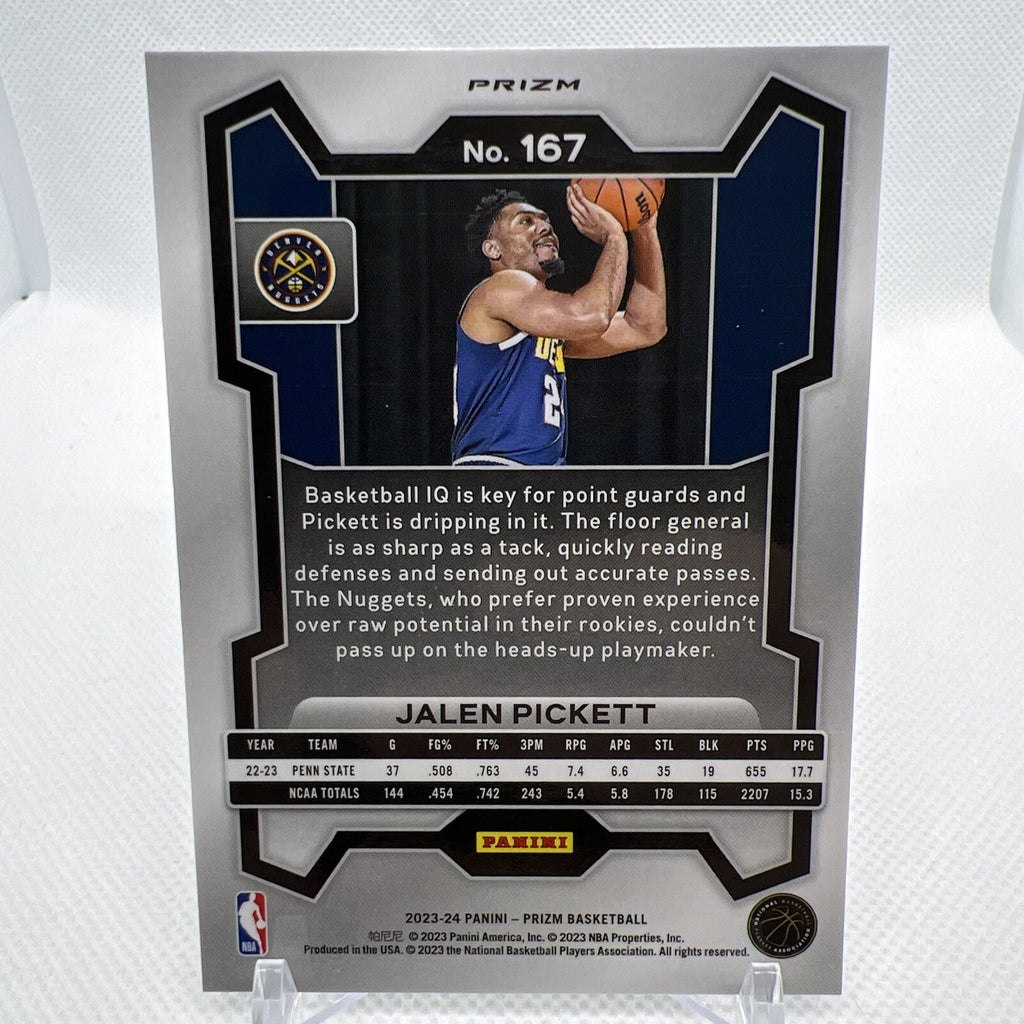 Jalen Pickett 2023-24 Panini Prizm Green Ice Rookie RC Denver Nuggets
